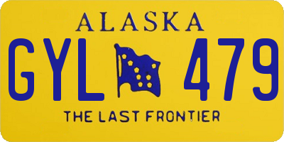 AK license plate GYL479