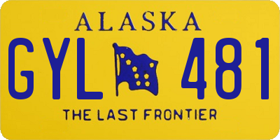 AK license plate GYL481