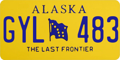 AK license plate GYL483