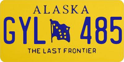 AK license plate GYL485