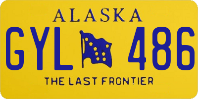 AK license plate GYL486