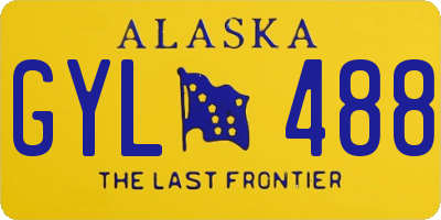 AK license plate GYL488