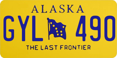 AK license plate GYL490