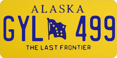 AK license plate GYL499