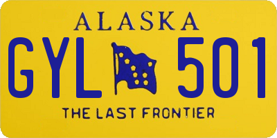 AK license plate GYL501