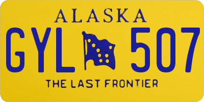 AK license plate GYL507