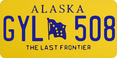 AK license plate GYL508