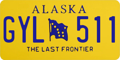 AK license plate GYL511