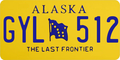 AK license plate GYL512