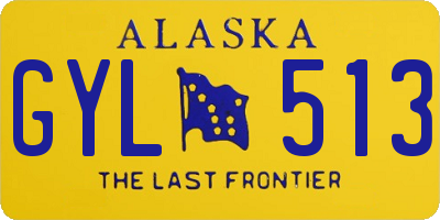 AK license plate GYL513