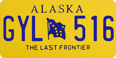 AK license plate GYL516