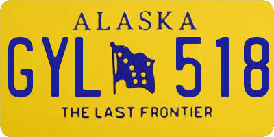 AK license plate GYL518