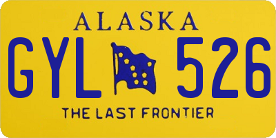 AK license plate GYL526