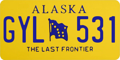 AK license plate GYL531