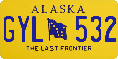 AK license plate GYL532