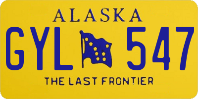 AK license plate GYL547