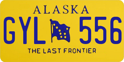 AK license plate GYL556