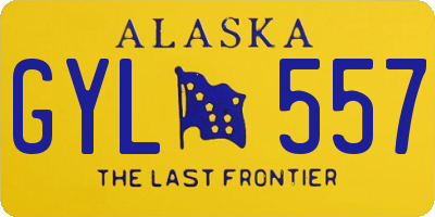 AK license plate GYL557