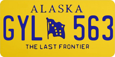 AK license plate GYL563