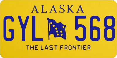 AK license plate GYL568