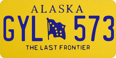 AK license plate GYL573