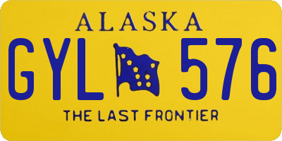 AK license plate GYL576