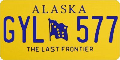 AK license plate GYL577