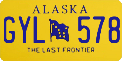 AK license plate GYL578