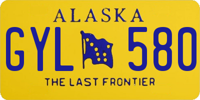 AK license plate GYL580
