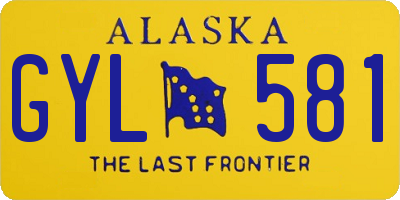 AK license plate GYL581