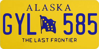 AK license plate GYL585