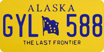 AK license plate GYL588