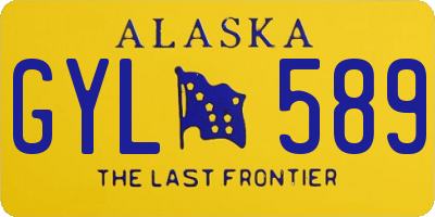 AK license plate GYL589