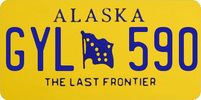 AK license plate GYL590