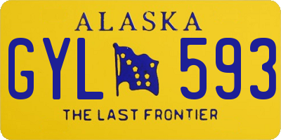 AK license plate GYL593