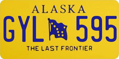 AK license plate GYL595