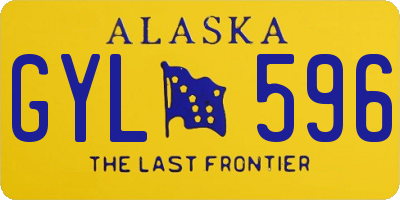 AK license plate GYL596
