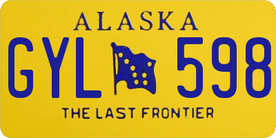 AK license plate GYL598