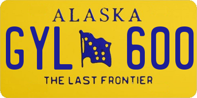 AK license plate GYL600