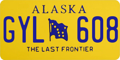 AK license plate GYL608