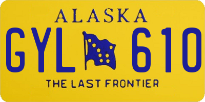 AK license plate GYL610