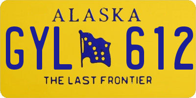 AK license plate GYL612