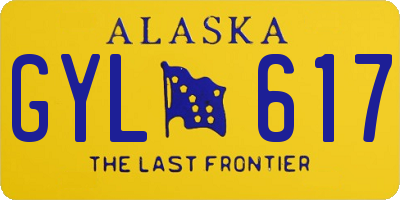 AK license plate GYL617