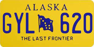 AK license plate GYL620