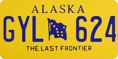 AK license plate GYL624