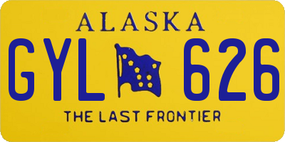 AK license plate GYL626