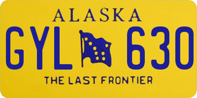 AK license plate GYL630