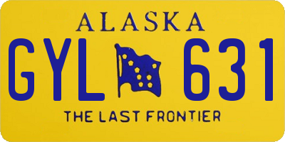 AK license plate GYL631