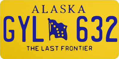 AK license plate GYL632
