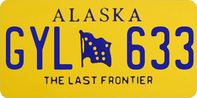 AK license plate GYL633